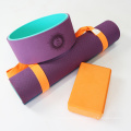 Mat de yoga TPE sur couture colorée OEM avec sangle de transport